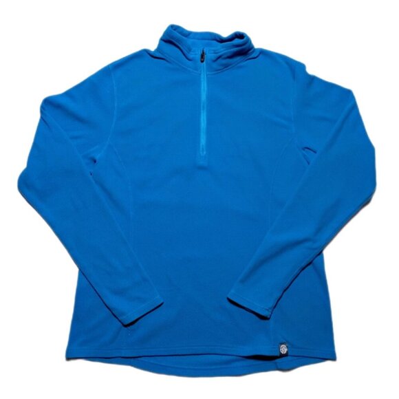 REI Co-op Women’s L Blue 1/4 Zip Fleece Pullover Sweater Hiking Outdoor - Picture 1 of 10